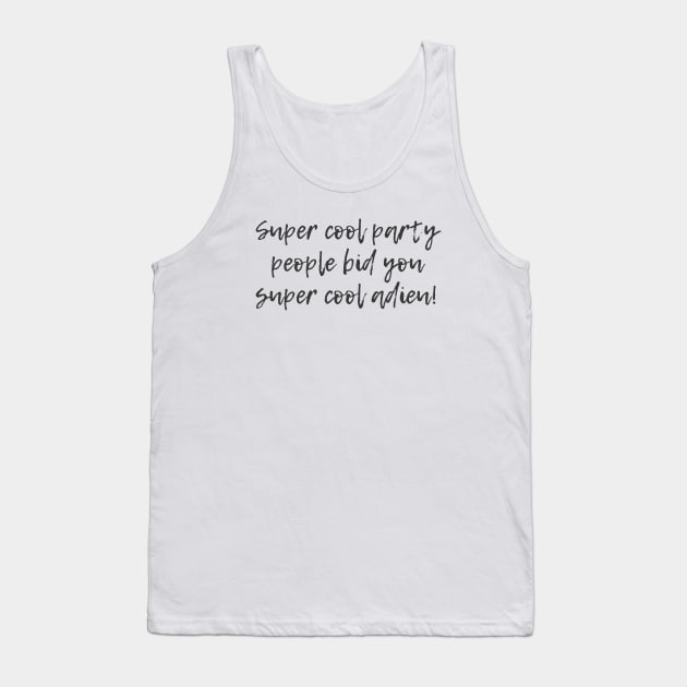 Super Cool Party People Tank Top by ryanmcintire1232